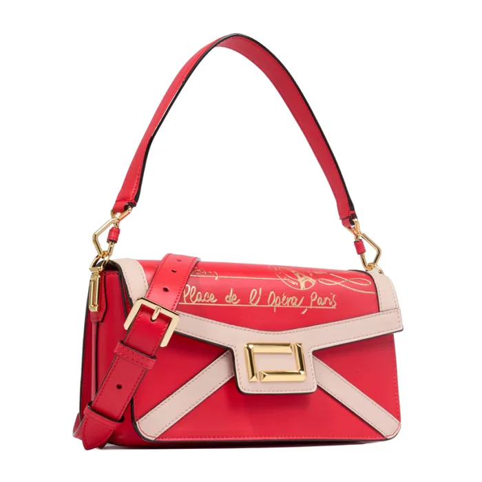 M Flap Bag Multico Kiss Red Women Lancel Cross Body Bags