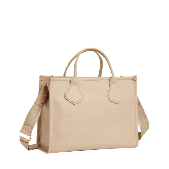 M Zip Tote Cappuccino Women Lancel Tote Bags