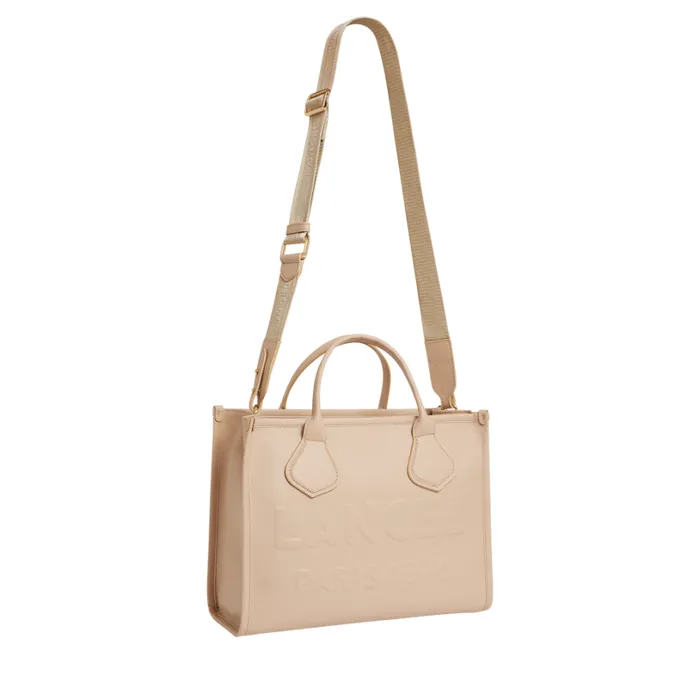 M Zip Tote Cappuccino Women Lancel Tote Bags