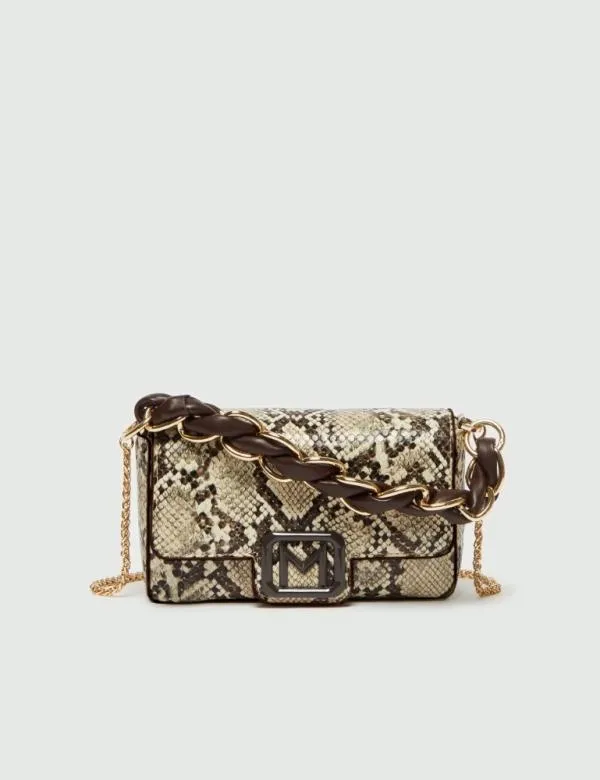 Marella Bags Women Pythonprint Bag Stone