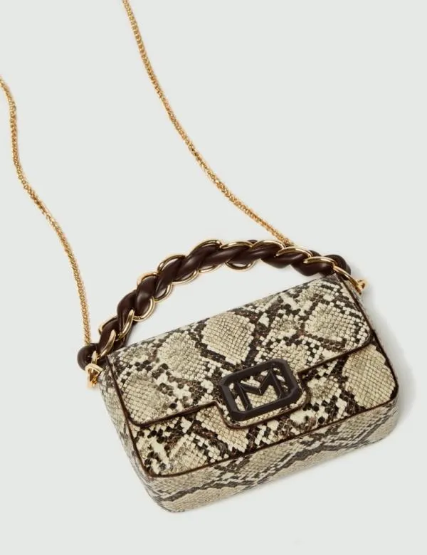 Marella Bags Women Pythonprint Bag Stone