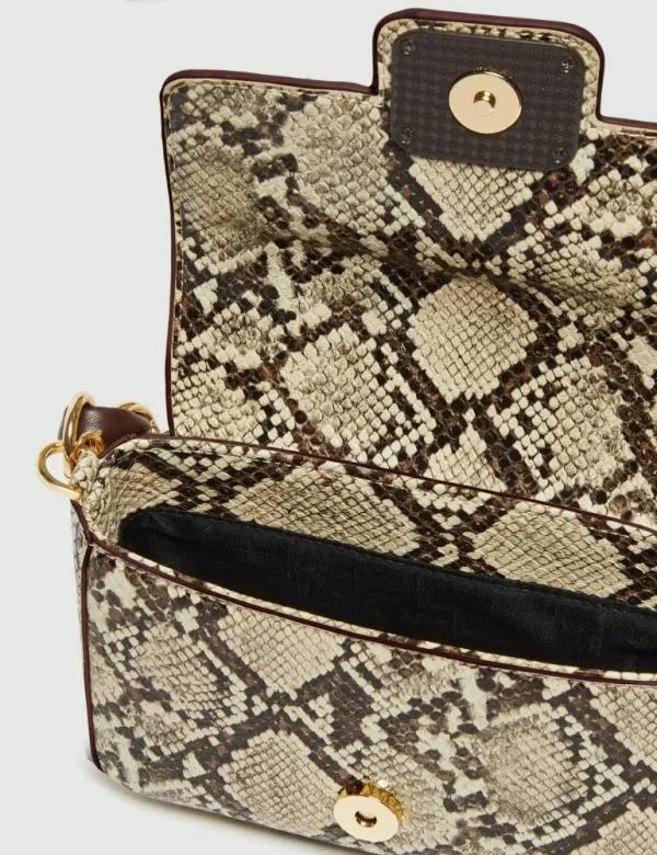 Marella Bags Women Pythonprint Bag Stone