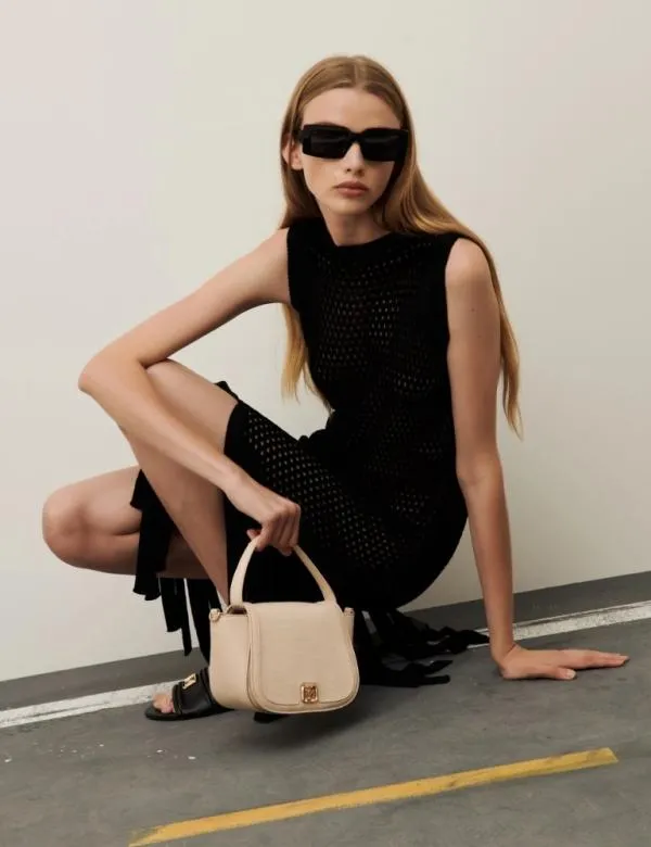 Marella Dresses Women Knit Dress With Sheath Dress Black