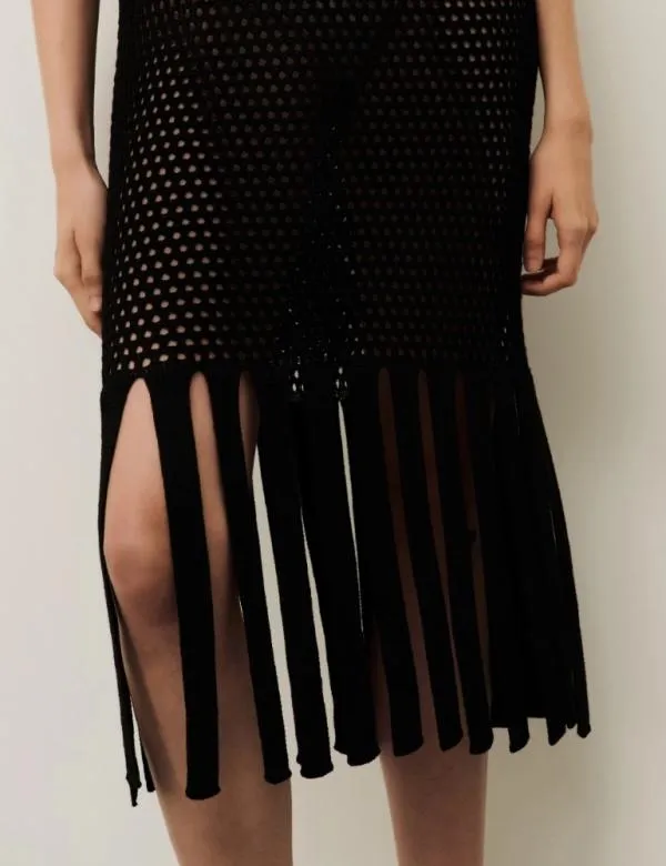 Marella Dresses Women Knit Dress With Sheath Dress Black
