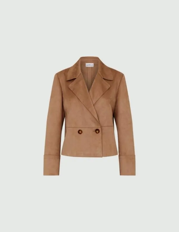 Marella Jackets Women Boxyfit Pea Coat Tobacco Brown