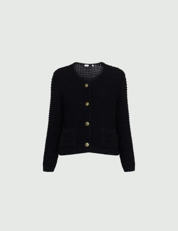 Marella Jackets Women Knitted Jacket Black