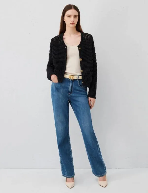 Marella Jackets Women Knitted Jacket Black