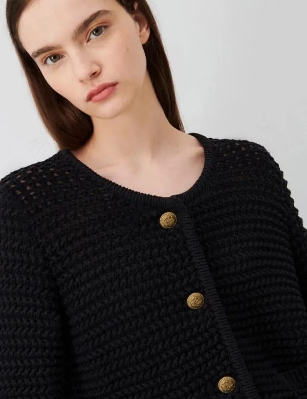 Marella Jackets Women Knitted Jacket Black