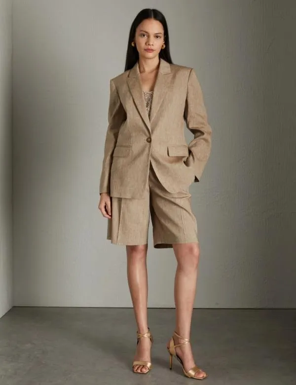 Marella Jackets Women Linenblend Blazer Colonial
