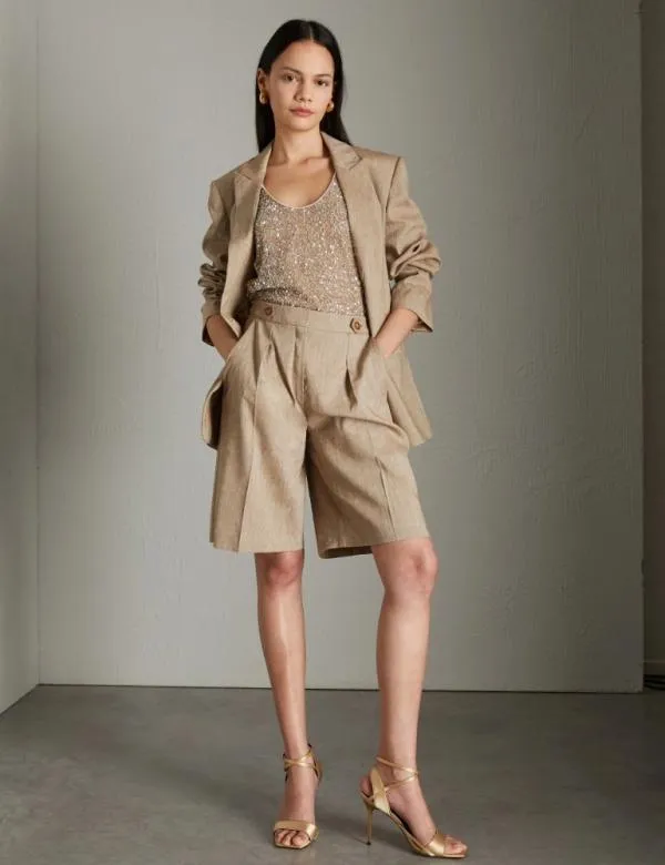 Marella Jackets Women Linenblend Blazer Colonial