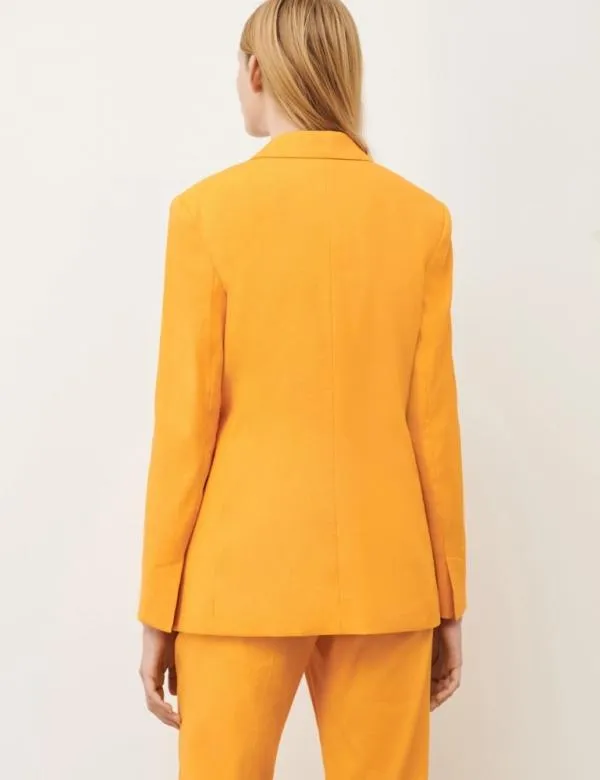Marella Jackets Women Linenblend Blazer Orange