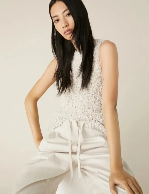 Marella Knitwear Women Knitted Gilet Wool White