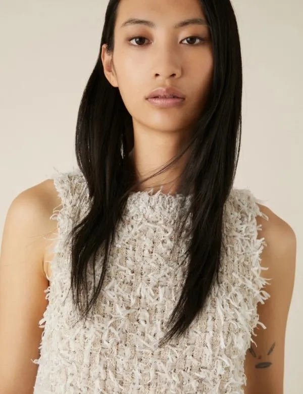 Marella Knitwear Women Knitted Gilet Wool White