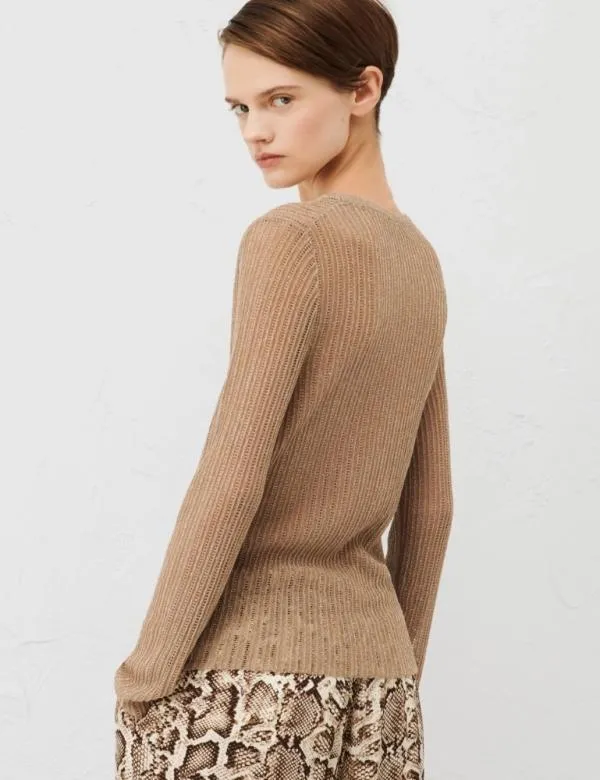 Marella Knitwear Women Lurex Sweater Colonial