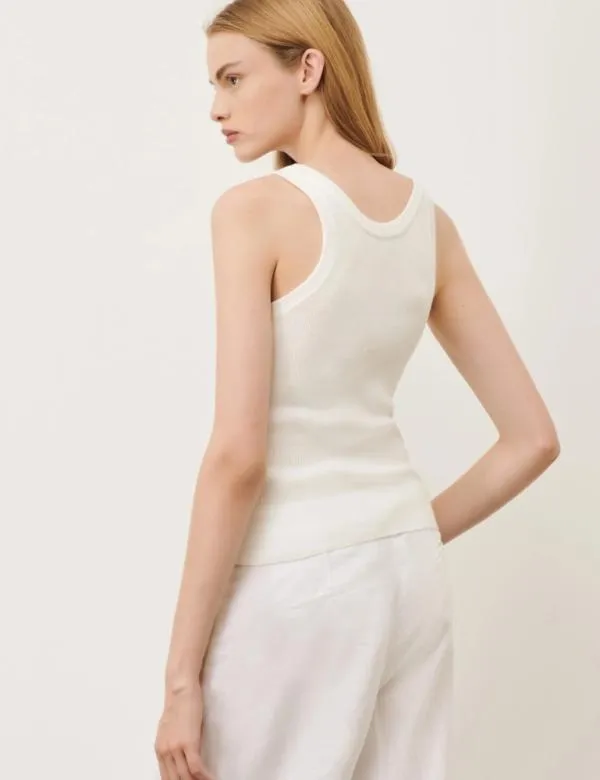 Marella Knitwear Women Openknit Top Natural