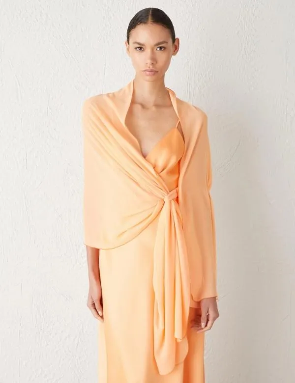 Marella Scarves And Foulard Women Georgette Stole Melon