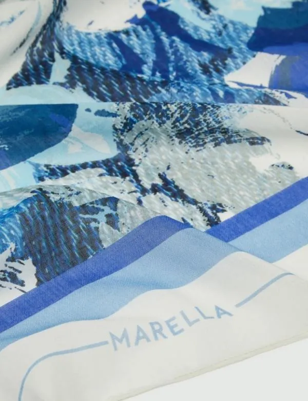 Marella Scarves And Foulard Women Patterned Stole Navy