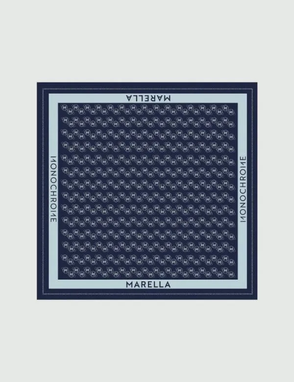 Marella Scarves And Foulard Women Silk Scarf Midnightblue