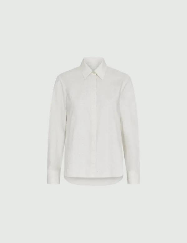 Marella Shirts Women Appliqu Shirt Wool White