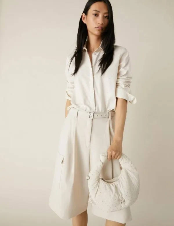 Marella Shirts Women Appliqu Shirt Wool White