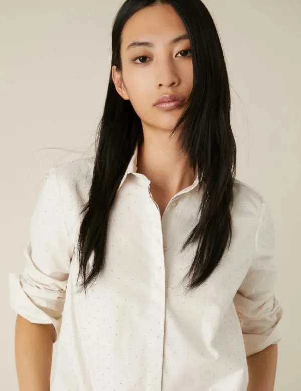 Marella Shirts Women Appliqu Shirt Wool White