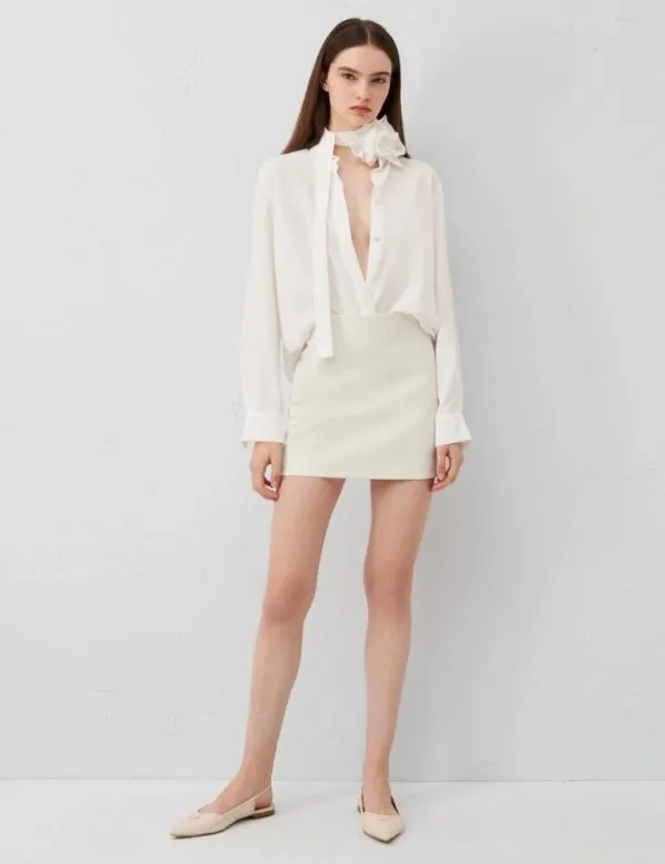 Marella Shirts Women Crepe Shirt White