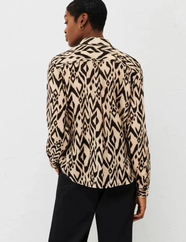 Marella Shirts Women Patterned Shirt Black