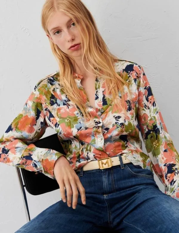 Marella Shirts Women Patterned Shirt White