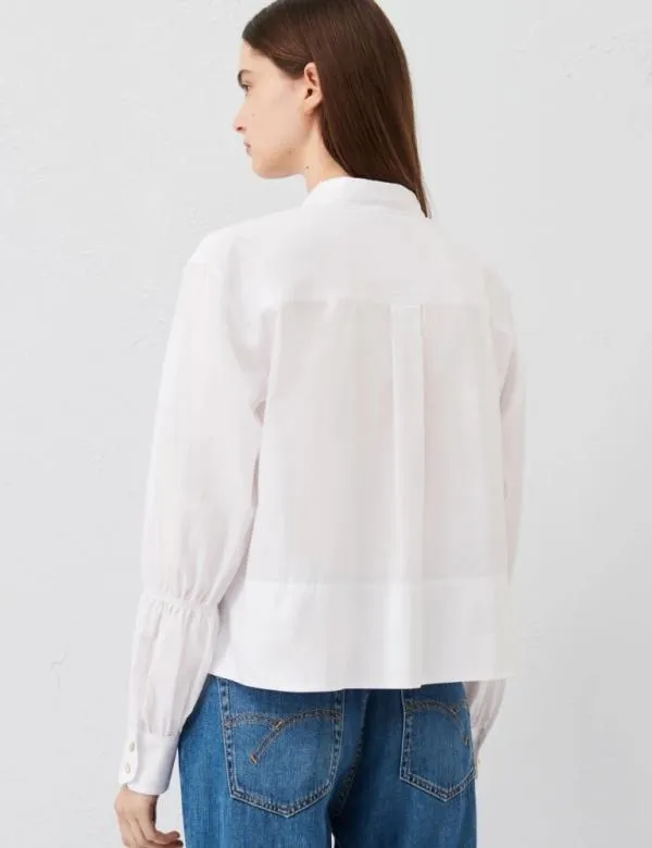 Marella Shirts Women Poplin Blouse Optical White