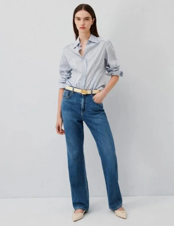 Marella Shirts Women Slimfit Shirt Light Blue