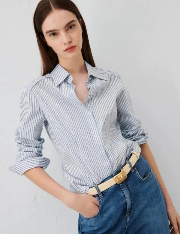Marella Shirts Women Slimfit Shirt Light Blue