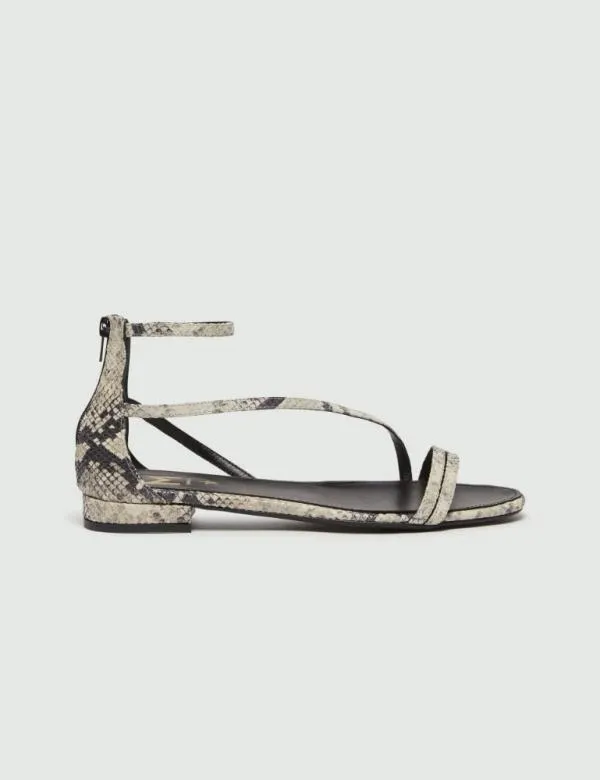 Marella Shoes Women Flat Sandals Dark Brown
