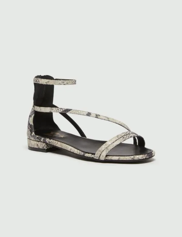 Marella Shoes Women Flat Sandals Dark Brown