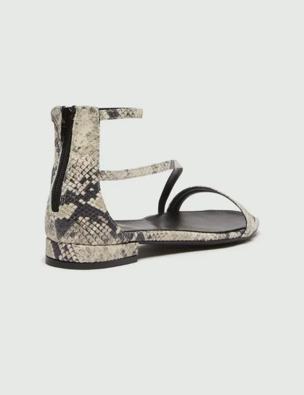 Marella Shoes Women Flat Sandals Dark Brown