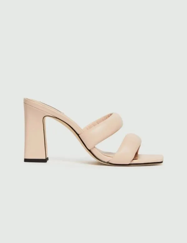 Marella Shoes Women Leather Mules Pink
