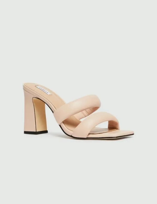 Marella Shoes Women Leather Mules Pink