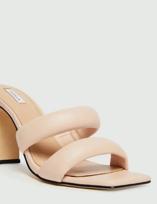 Marella Shoes Women Leather Mules Pink