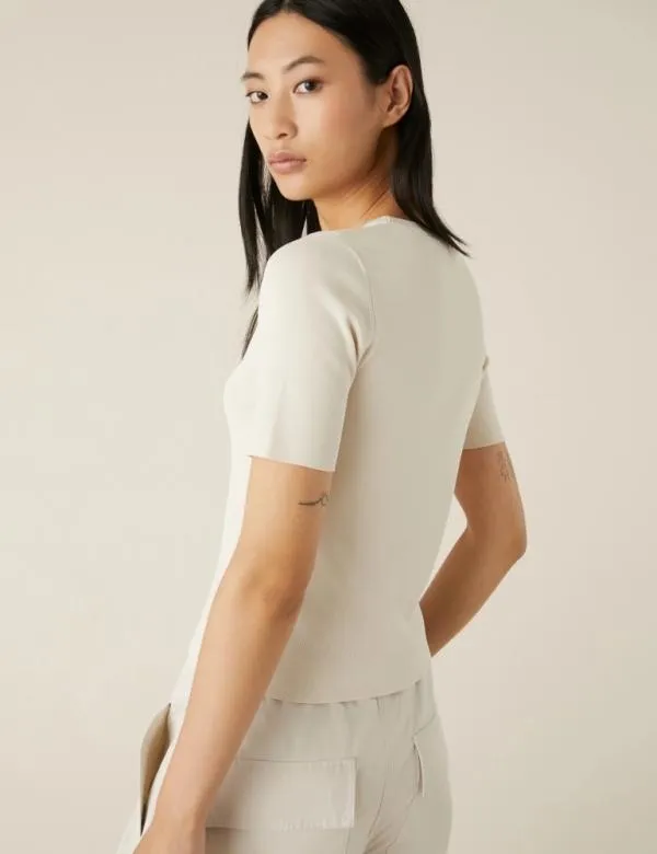 Marella Tops And TShirt Women Knitted Tshirt Wool White