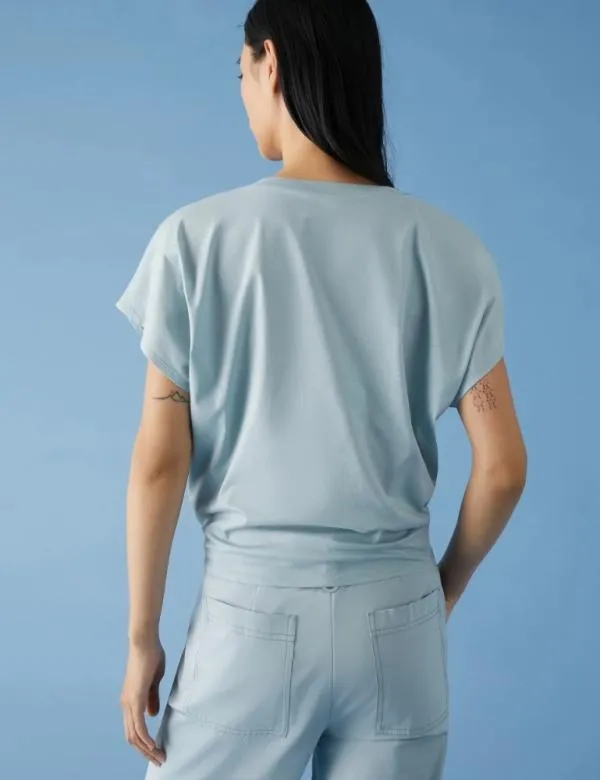 Marella Tops And TShirt Women Knotdetail Tshirt Skyblue