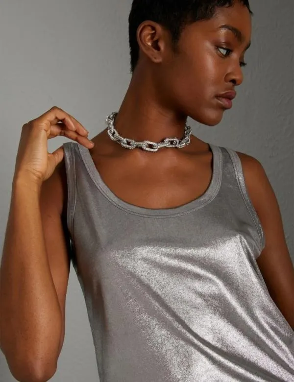 Marella Tops And TShirt Women Laminated Jersey Top Grey