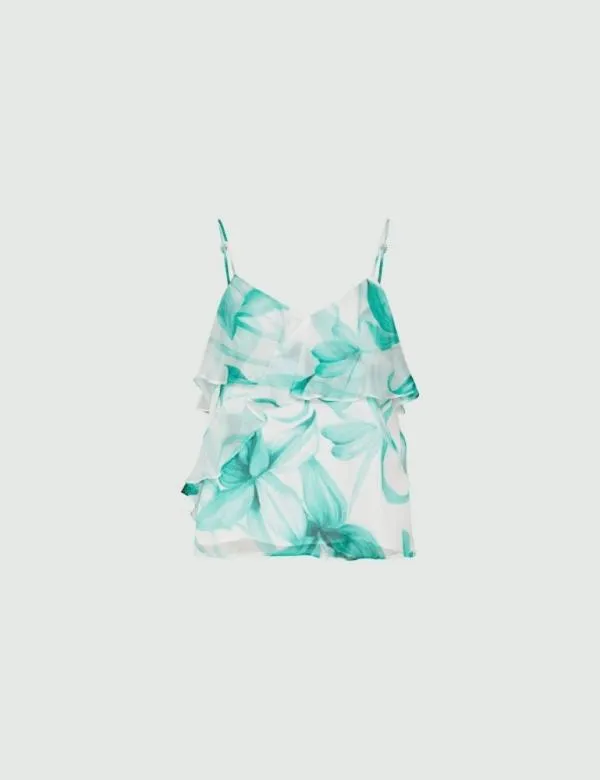Marella Tops And TShirt Women Ruffle Top Emerald
