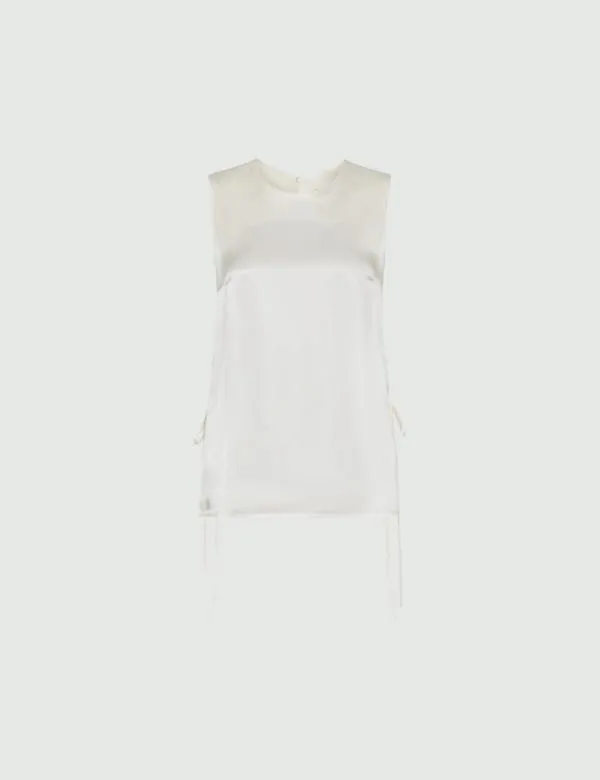 Marella Tops And TShirt Women Satin Top Wool White