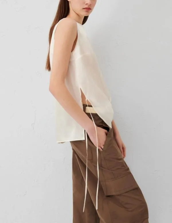 Marella Tops And TShirt Women Satin Top Wool White