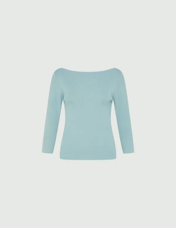 Marella Tops And TShirt Women Slimfit Tshirt Skyblue