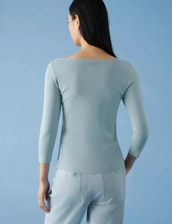 Marella Tops And TShirt Women Slimfit Tshirt Skyblue