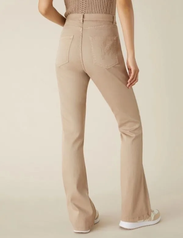 Marella Trousers Women Bootcut Jeans Beige