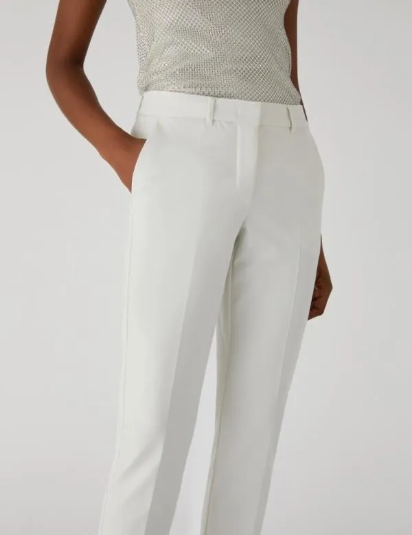 Marella Trousers Women Chino Trousers Cream