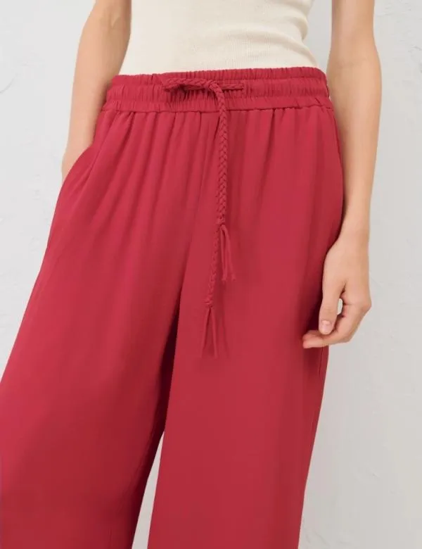 Marella Trousers Women Drawstring Trousers Ruby