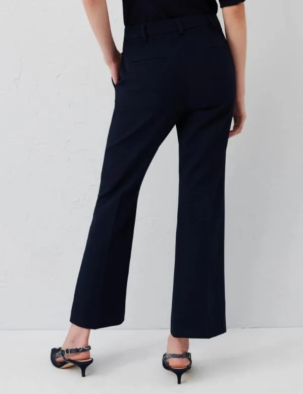 Marella Trousers Women Flared Trousers Navy