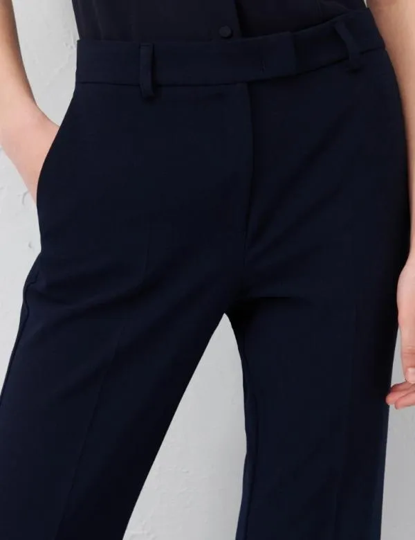 Marella Trousers Women Flared Trousers Navy